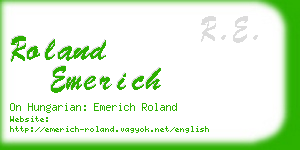 roland emerich business card